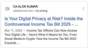 s Your Digital Privacy at Risk? Inside the Controversial Income Tax Bill 2025